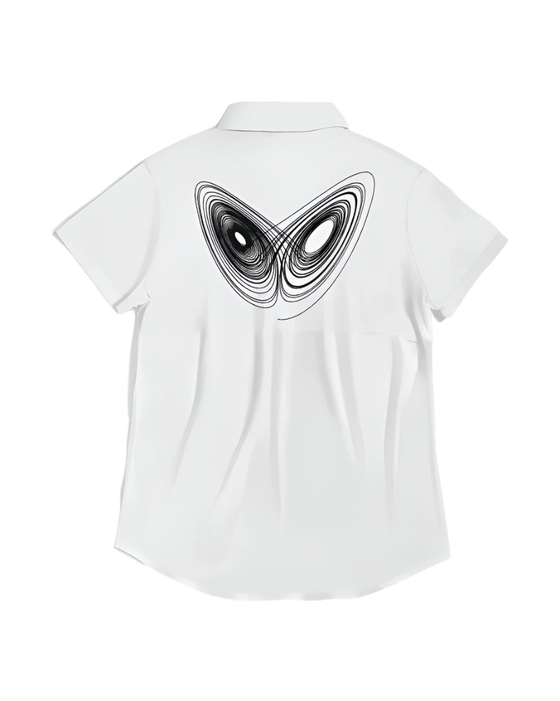 Paradise Crop Short-Sleeve Button-Up