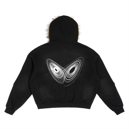 Sweat à capuche amovible en fourrure Prophecy