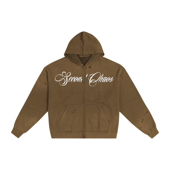 Paradise Washed Zip Hoodie