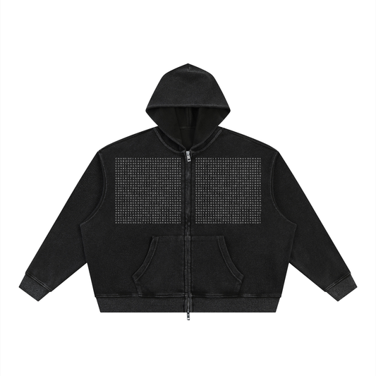 Sweat à Capuche Zippé Gaufre Abracadabra