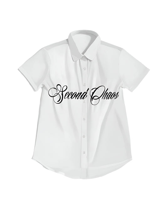 Paradise Crop Short-Sleeve Button-Up